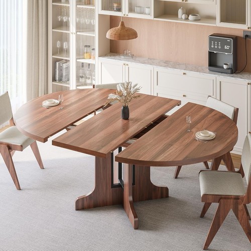 Extendable round dining table - extendable,