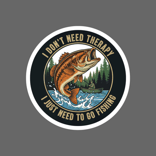 Fishing sticker vinyl - , decal